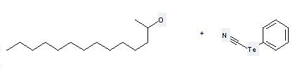The 2-Tetradecanol could react with Phenyl tellurocyanate, and obtain the 2-Phenyltellanyl-tetradecane 